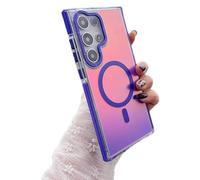 Rnrieyta Miagon Fluorescente Coque pour Samsung Galaxy S26 Ultra,Irisée Holographique Iridescent Étui [Compatible avec Magsafe] Magnétique Case Amortisseur de Chocs Housse