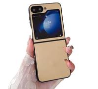 Rnrieyta Miagon Noir Cadre Miroir Coque pour Samsung Galaxy Z Flip 7 FE/Flip 6,Housse Brillant Maquillage Placage Mirror Effet Rigide Mince Bumper Etui Cover Coquille de Protection