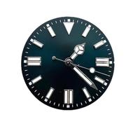 RNSZKIPJ Accessoires de montre avec barre de cadran motif soleil, clou vert, aiguille littérale lumineuse, adaptée pour mouvement NH35/8215/2836, 12 pointtrianglenailmagnoliasurface+watchneedle