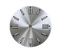 RNSZKIPJ Accessoires de montre motif soleil cadran barre clou vert lettrage lumineux adapté pour mouvement NH35/8215/2836, Nouilles de Taibai, 28.5MM