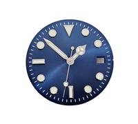 RNSZKIPJ Accessoires de montre noir vert littéral 29 mm bleu lumineux convient pour japonais 8215 pour mouvement Pearl 2813, Motif soleil bleu + aiguille, taille unique