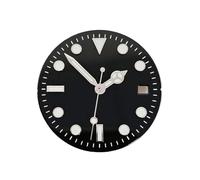 RNSZKIPJ Accessoires de montre noir vert littéral 29 mm bleu lumineux convient pour japonais 8215 pour mouvement Pearl 2813, Noir émail + aiguille, taille unique