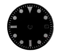 RNSZKIPJ Cadran de montre 29 mm bleu lumineux noir/blanc/bleu pour mouvement 2836 2824 2813 8215, Plaque noire + 1,2 m, taille unique