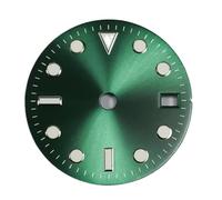 RNSZKIPJ Cadran de montre vert lumineux de 29 mm sans modification de logo pour GMT à quatre broches pour mouvement automatique NH34, Gmt Sunpatterngreensurface, taille unique