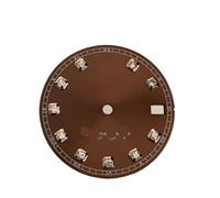 RNSZKIPJ Cadran de rechange de 28,5 mm avec foret pour s'adapter au mouvement NH35/36 marque de travail, b, taille unique