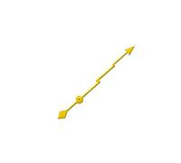 RNSZKIPJ Pointeur d'accessoires de montre modifié jaune/bleu foncé Lightning trotteuse uniquement. La trotteuse est adaptée pour le pointeur NH35 dans le magasin, Secondes éclair jaunes, 12.5MM