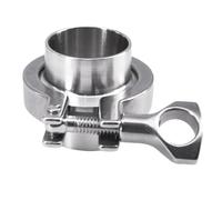 RNUMLIGH 0.5" 1.5" 2" 3" 4" 5" 6" 8" 10" Tri Clamp Set SUS 316L Stainless Assembly Weld Ferrule Pipe Fitting (SUS316L Slicone,140mm K155)