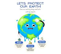 RNUMLIGH Classroom Earth Poster Environmental Awareness Art Save the Earth for Eco Friendly Earth Day Motivational Wall-Art(Framed,16x24inch(40x60cm))