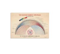 RNUMLIGH Classroom Science Chart Metal Tin Sign Electromagnetic Spectrum Reference for Physics Education and Decor 8 X 12 inch