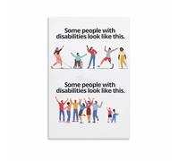 RNUMLIGH Empathy Awareness Wall-Art - Supportive Message Canvas Print for Clinic, Study, or Living Room(Framed,16x24inch(40x60cm))