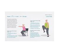 RNUMLIGH Fall Prevention Awareness Poster Balance Exercises Chart for Seniors Canvas Wall-Art Home Gym Decor Educational Health and Wellness (Framed,12x18inch(30x45cm))