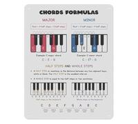 RNUMLIGH Guitar Fretboard Chart for C and Alternate Tunings Metal Sign Music Education Reference Guide for Teachers and Students Wall Decor 8 X 12 inch