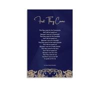 RNUMLIGH Holocaust Remembrance Canvas Wall-Art: First They Came Poem by Martin Niemoller - Inspirational Historical Quote for Study Office Decor(Unframed,08x12inch(20x30cm))