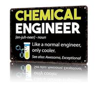 RNUMLIGH Humorous Engineer Sign Chemical Definition Vintage Metal Wall-Art for Home Office Study Decor (8 X 12 in)