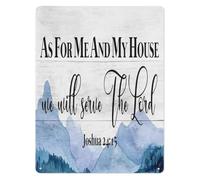 RNUMLIGH Inspirational Scripture Metal Tin Sign The Lord Bless You and Keep Numbers 6：24 Wall Hanging for Bedroom 8 X 12 in