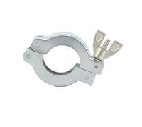 RNUMLIGH KF10 KF16 KF25 KF40 KF50 NW Flange Aluminum Vacuum Quick Clamp Pipe Fitting with Or Without Bracket + NBR O-Ring (with Bracket O-Ring,Aluminum Alloy_KF10 K30MM)