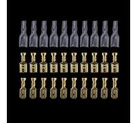 RNUMLIGH Lot de 760 cosses à mâles et Femelles de 2,8/4,8/6,3 mm, avec Manchons isolants de 0,5 à 1,5 mm², 190 Paires