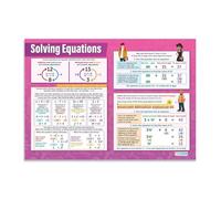 RNUMLIGH Metal Tin Sign For Math Classroom Solving Linear Quadratic Equations Algebra Step by Guide Reference Chart For High School Students 8 X 12 in