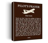 RNUMLIGH Motivational Wall-Art Pilot Prayer Print Inspirational Quote for Lovers Home Office Decor(Unframed,08x12inch(20x30cm))