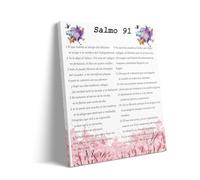 RNUMLIGH Spanish Christian Wall-Art: Psalm 91 Scripture Poster for Room Decorations(Framed,12x18inch(30x45cm))