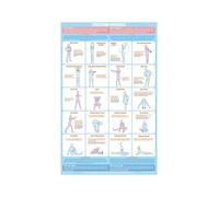 RNUMLIGH Stretching Exercise Poster Dynamic and Static Techniques Chart Wall-Art Print for Fitness Center Decor Gym Locker Room Knowledge (Framed,16X24inch(40X60cm))