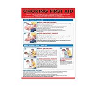 RNUMLIGH The Heimlich Maneuver & Choking First Aid Poster - Minimalist Design with Step-by-Step Instructions, Durable Cardstock for Quick Reference at Work or Home (Framed,16x24inch(40x60cm))
