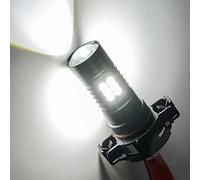 Rnvinry Lot de 2 lampes de brouillard LED pour PSX24W 2504 12276 PG20-7 Blanc 6000 K Ampoules 3030-SMD Projecteur Voiture Style (Blanc)