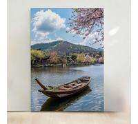 RNXAOPEN Diamond Painting Bateau Diamond Painting Adulte Fleur 5D DIY Canevas Kit Complet Adulte, Diamant Strass Point de Croix Cristal Art pour Décoration Murale Maison 40x50 cm PjY10586 I-D