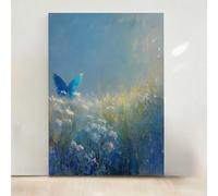 RNXAOPEN Diamond Painting Papillon Diamond Painting Adulte Fleur 5D DIY Canevas Kit Complet Adulte, Diamant Strass Point de Croix Cristal Art pour Décoration Murale Maison 70x95cm PjY9668 V-I