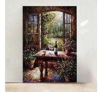 RNXAOPEN Diamond Painting Paysage Diamond Painting Adulte Fleur 5D DIY Canevas Kit Complet Adulte, Diamant Strass Point de Croix Cristal Art pour Décoration Murale Maison 80x100 cm PjY8626 6-D