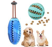 RNXSIB Lot de 2 balles à mâcher pour chien - Balle à snack et sac à goûter pour chiens de grande, moyenne et petite taille
