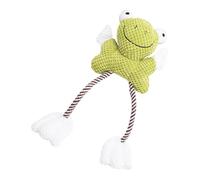 Rnyrn Jouets en Peluche pour Chiens - Jouets en Forme De Grenouille avec Corde en Coton | À Mâchonner Rembourrés pour Chiots | pour Chiens Mordeurs Et Chiots Mâchage Nettoyage Dentaire