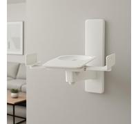 RO&CO B-Tech BT-77 White - Paire de Supports Muraux pour Enceintes Blanc • Jusqu'à 25 kg par Support • Rotation 360° • Inclinaison ±10° • Réglables de 135 à 280 mm • Acier Haute Résistance.