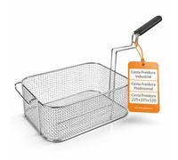 RO Linea Blanc® Panier friteuse 225 x 325 x 120 mm Acier chromé Pièce de rechange professionnelle compatible avec Zanussi Série N900 Compatible avec Electrolux Compatible avec Alpeninox Pièce de