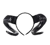 Ro Rox Bandeau Guirlande de Roses Cornes Goth Gothique Satanique - Cornes Noires