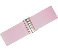 Ro Rox Ceinture Large Élastique Femme Taille Haute Style Rétro Vintage - Ceinture Stretch pour Robes, Années 50 - Boucle Moderne, Plusieurs Couleurs - Bébé rose (L)