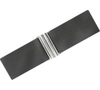 Ro Rox Ceinture Large Élastique Femme Taille Haute Style Rétro Vintage - Ceinture Stretch pour Robes, Années 50 - Boucle Moderne, Plusieurs Couleurs - Gris charbon (S)