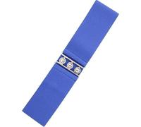 Ro Rox Ceinture Large Élastique Femme Taille Haute Style Rétro Vintage - Ceinture Stretch pour Robes, Années 50 - Boucle Argent ou Or - Taille 36-56 (Bleu royal, Medium)