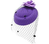 Ro Rox Chapeau Ruby de Rose Filet Vintage Retro 1940 1950 Fascinator Party Mariage - Lilac
