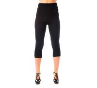 Ro Rox Ella Années 50 Vintage Retro Pinup Pantalon Capri 3/4 Trois-Quarts - Noir (3XL)