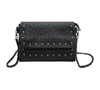 Ro Rox Femmes CR ne Clouté Crossbody Sac à Bandoulière Punk Gothique Goujons PU Sac à Main (Vega - CCR ne et Clouts)