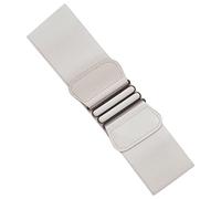 Ro Rox Tara Vintage Large Ceinture d'infirmière Années 1950 rétro élastiquée - Blanc (S)