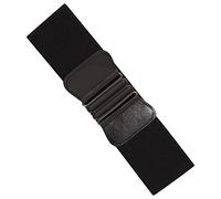 Ro Rox Tara Vintage Large Ceinture d'infirmière Années 1950 rétro élastiquée - Noir (M)