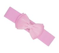 Ro Rox Vera Ceinture Large Élastique Années 1950 Vintage Retro Pin-Up Noeud Papillon Satin (Rose clair, L)
