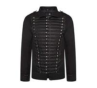 Ro Rox Veste Défilé Parade Militaire Noire de (Noir, M)