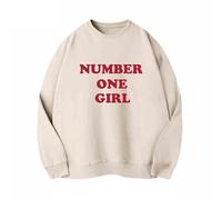 Ro-se Album numéro un fille sweat K-pop 2024 BLINK Support imprimé Merch sweat chemises en coton(Beige,L)