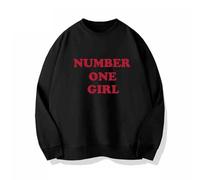 Ro-se Album numéro un fille sweat K-pop 2024 BLINK Support imprimé Merch sweat chemises en coton(Black,L)