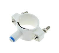 RO Water - collier de serrage for tuyau de vidange des eaux usées, 40mm, Clips de Valve de selle, tuyau de 1/4 "OD, connexion rapide, système d'aquarium à osmose inverse