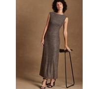 Ro & Zo Ro & Zo Gold Joanna Velvet Open Back Dress Gold EU 46 (UK 18)