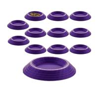 Roaches Feeder - ABS 3.4x2.6x0.5cm | Roach Feeder Isopod Food Tray | Non-Slip Terrariums Feeding Tray for Reptiles Pets Habitat Use